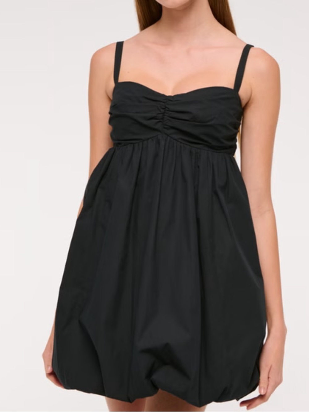 Abercrombie & Fitch Black Babydoll Mini Dress
